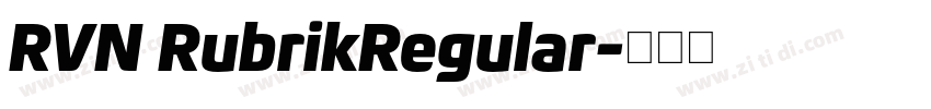 RVN RubrikRegular字体转换